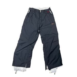 Foursquare Men’s Black 5K Snow Pants M Waterproof Nylon Insulated‎ Ski Trousers